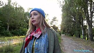 Lost dog leads to hot outdoor sex with public agent. 😜