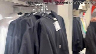 Round Latina Booty Visible Through Tight See-Thru Leggings In Voyeur Scene