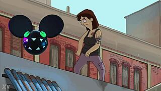 The Dancing Person From The Bobs Burgers Movie Bridged By A Lightwave - Deadmau5