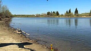 Young Angler Girl Catches Fish After School