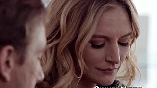 lustful athena faris gets pounded hard by her horny stepbro lucas frost in doggystyle.