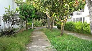 will the latina take cum in her mouth?