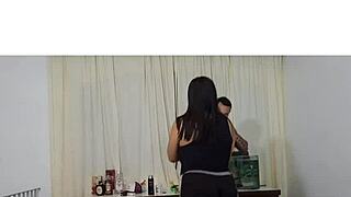 nicoly mattos eating her student in boxing class with monster cock and big tits