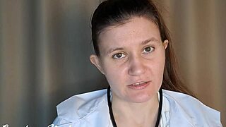 Toxic Russian doctor says, 'I'll dominate you during exam, but you'll fuck my mouth instead.'