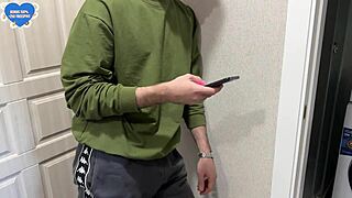 Hot blonde teen rides cock cowgirl and swallows cum