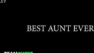 stepson's boner leads to wild threesome with stepmom and stepaunt in shower 😈