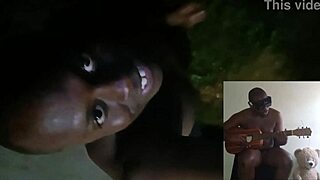 Blogging topless outdoors in beautiful summer weather.