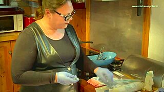 Mistress april trains rosie in toilet discipline.