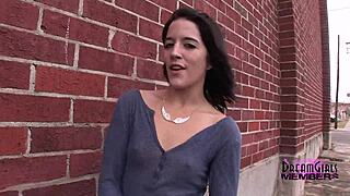 Brandy bares her hot pussy in public 😍