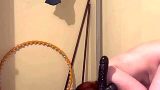 bdsm session with spanking and fuck machine