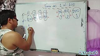 Asian Teacher Teaches Nerd Student Erotic Math in Bedroom