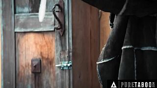 Victoria Voxxx tricks a married man with her monster cock deepthroat skills.