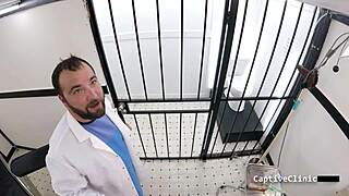 Michelle Anderson in handcuffs at hospital, spreading for dildo!