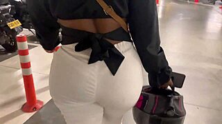 beautiful big ass baby in the shopping center meets a stranger who takes her to his house and fucks her big ass