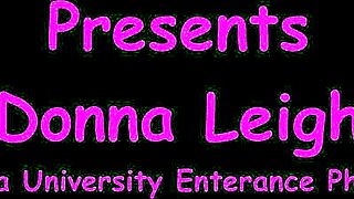 donna leigh undergoes tampa university entrance physical with spreading and humiliation