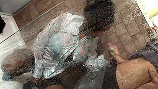 Romana Enjoys Shower Relaxation