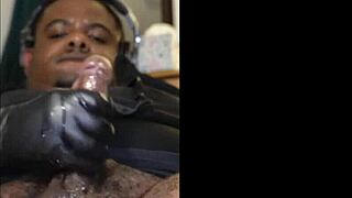 Gamer Enjoys Solo Session With Handjob And Orgasm.