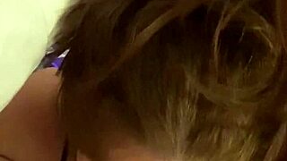 sexy milf gives deepthroat blowjob in pov view