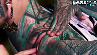 Inexperienced Tattoed Hippie Babe Learns Anal From Kinky Alt Pornstar