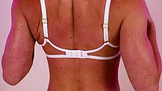 Hannah James tries on daring Agent Provocateur lingerie in see-through silk