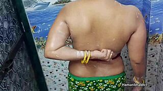 indian hot bhabhi bathing in bath