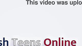 This 18 yo student gives an amazing blowjob to her neighbor in lingerie for the first time