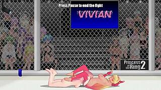 princess vivian fights paris in street wrestling catfight