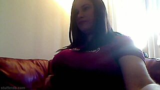 azismiss stuffs ice cream into her chubby belly and big ass