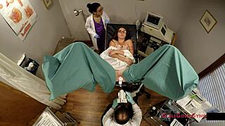 donna leigh undergoes tampa university entrance physical with spreading and humiliation