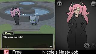 What makes Nicole's interactive game so erotically nasty?