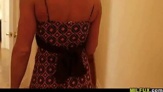 a confident woman in stockings captivated a young man with her seductive moves on milfux com.