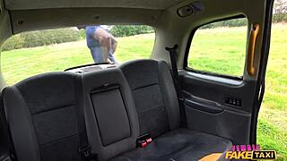 oh man, this milf with huge tits is livin' her bbc fantasy in the fake taxi... so hot, right?