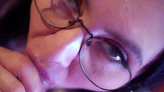 Naughty Woman Gives Sensual Blowjob to Her Passionate Lovers with Deepthroat and Cum in Mouth