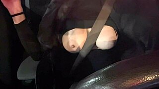 italian milf artemisia love flashes big boobs while driving