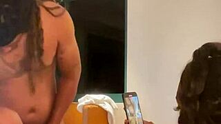 ebony amateurs at party dive into hardcore threesome with big black cock sucking and doggystyle fucking