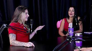 Compilados da Bruna a Surfistinha swings into cast with Tifany Rocha, Raphaela Savanah, and Burguesa in part 2 on sheer red.