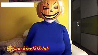 happy halloween pervs, big boobs pumpkin cam recorded on 10 31 in casual narrative style