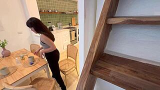 Camera captures a wife being unfaithful with her best friend's partner in a sensual lesbian encounter filled with kissing, fingering, and female ejaculation moments.