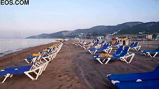 Explosive European blonde hits Barcelona streets for wild public party fuck with Victor Bloom!