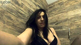 Why does this tall Latina milf in stockings love dirty talk and ass slapping during her pee play compilation preview?