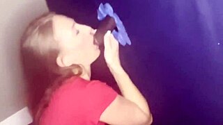 Brandi, are you getting impregnated by that bbc stranger at your first glory hole?