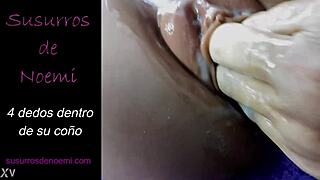 Boldly Thrusting Four Fingers Deep Inside Her Wet Pussy