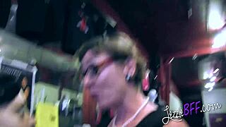 Dom milf uses newbie and plays with toy on her big tits.