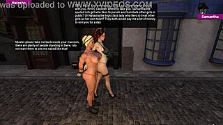 in this playful session, lilith and kataleena explore fingering and spanking. their big asses and tits lead to intense femdom masturbation.