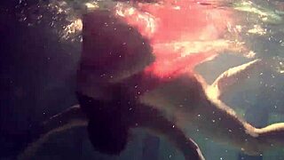 lilia mihalkova and natalia kupalka dive into underwater fun as russian lesbian babes in the pool.