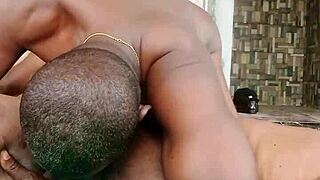 Fucking that pretty hairy chubby girl raw in the bush!