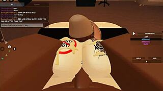 Rough threesome action unfolded with monster cock anal pounding in doggystyle bent over