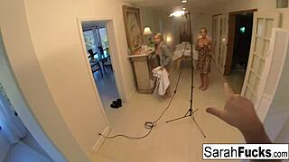 In this casual tale, blonde milf sarah jessie relaxes with an erotic massage from skinny alix lynx, exploring lesbian pussy play and big tits.