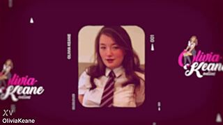 Hot teen 18+ plays with her ass.