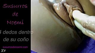 Boldly Thrusting Four Fingers Deep Inside Her Wet Pussy